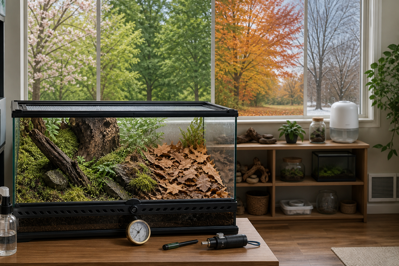 Terrarium habitat and care tools illustrating Isopod Vacation Care: Prepare a Colony Without Overfeeding - Isopod King