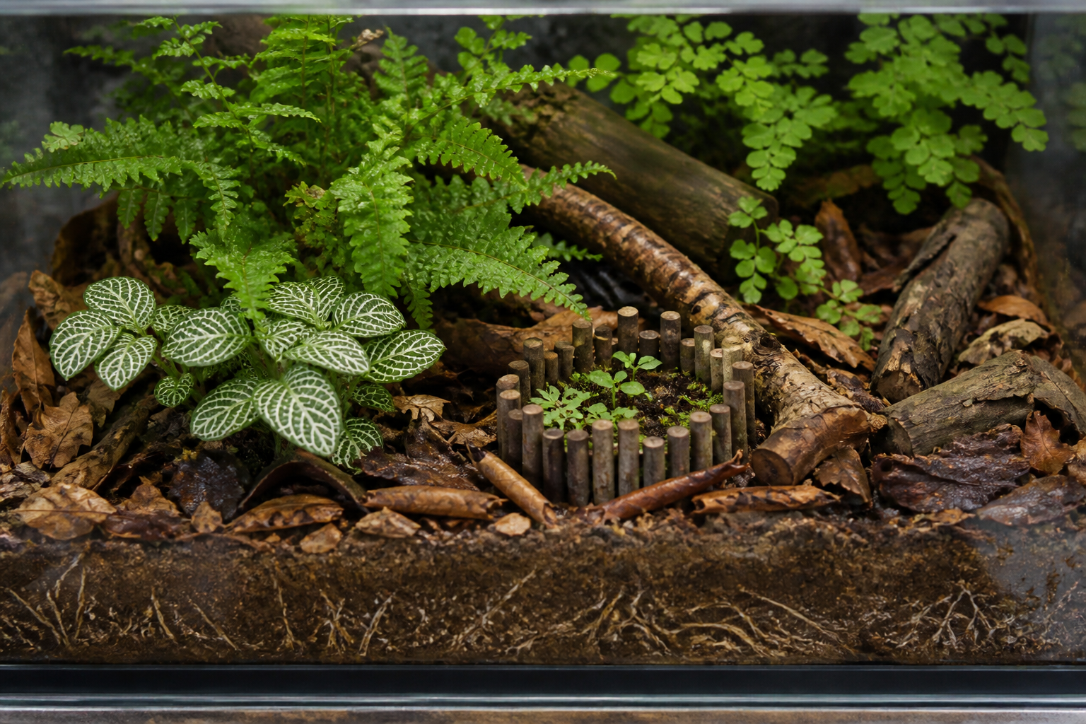 Terrarium habitat and care tools illustrating Are Springtails Harmful to Plants? - Isopod King