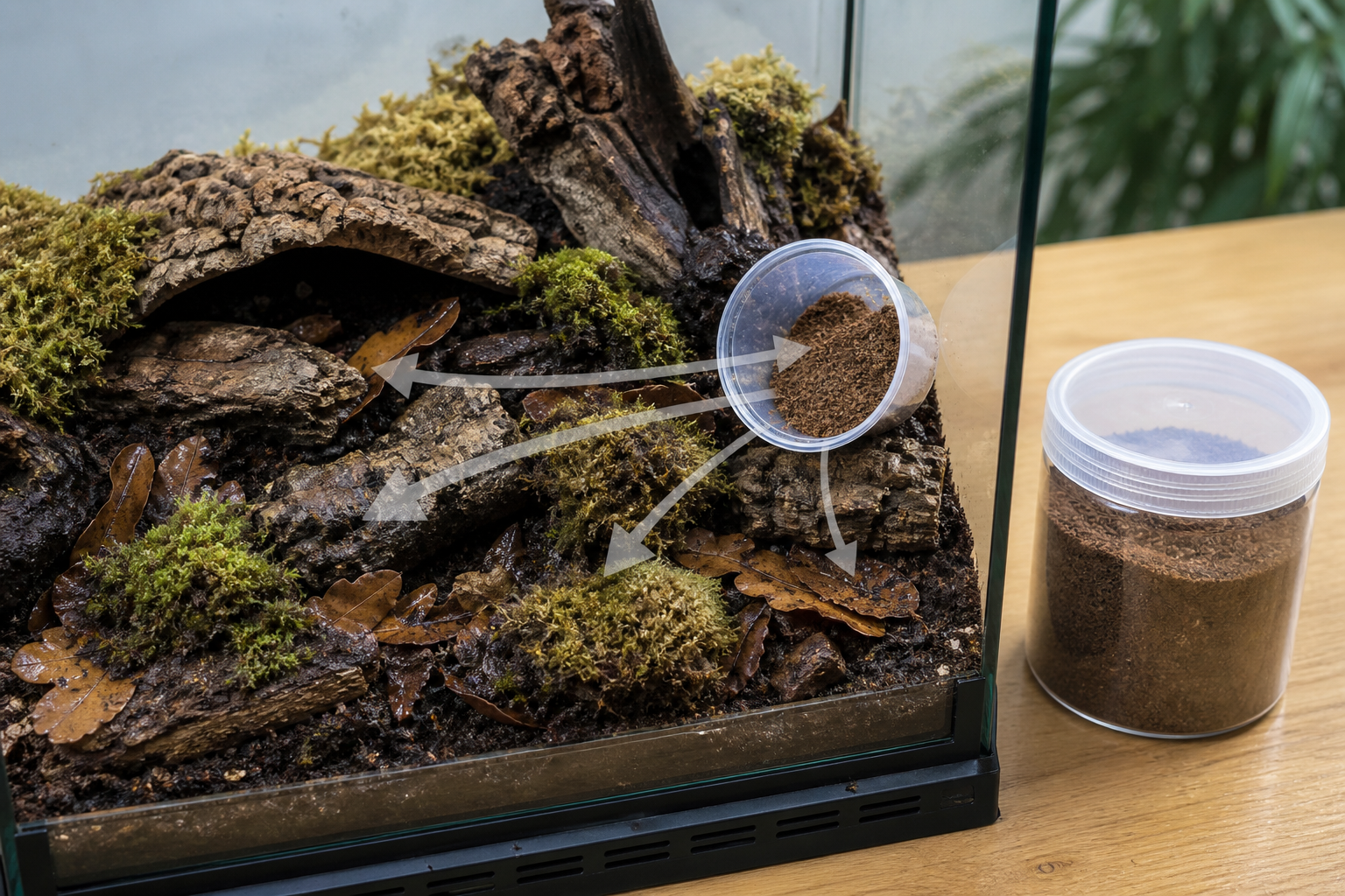 Terrarium habitat and care tools illustrating Can Springtails Drown? Why They Float on Water - Isopod King