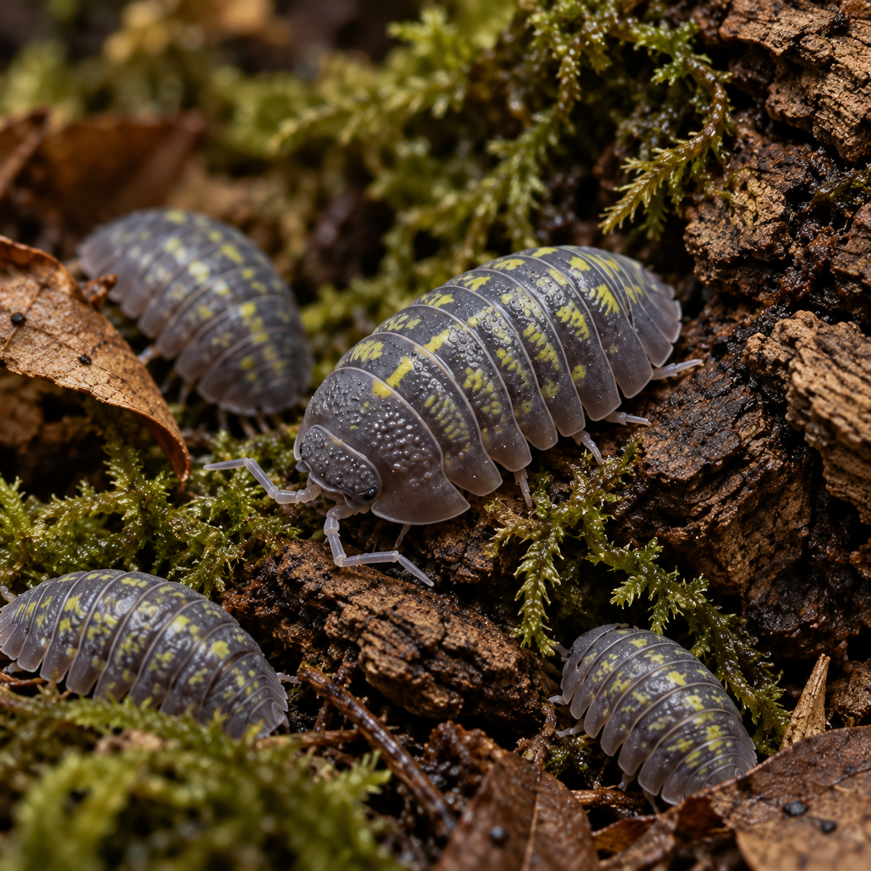 15+ Armadillidium granulatum Isopods Crew – Free Shipping