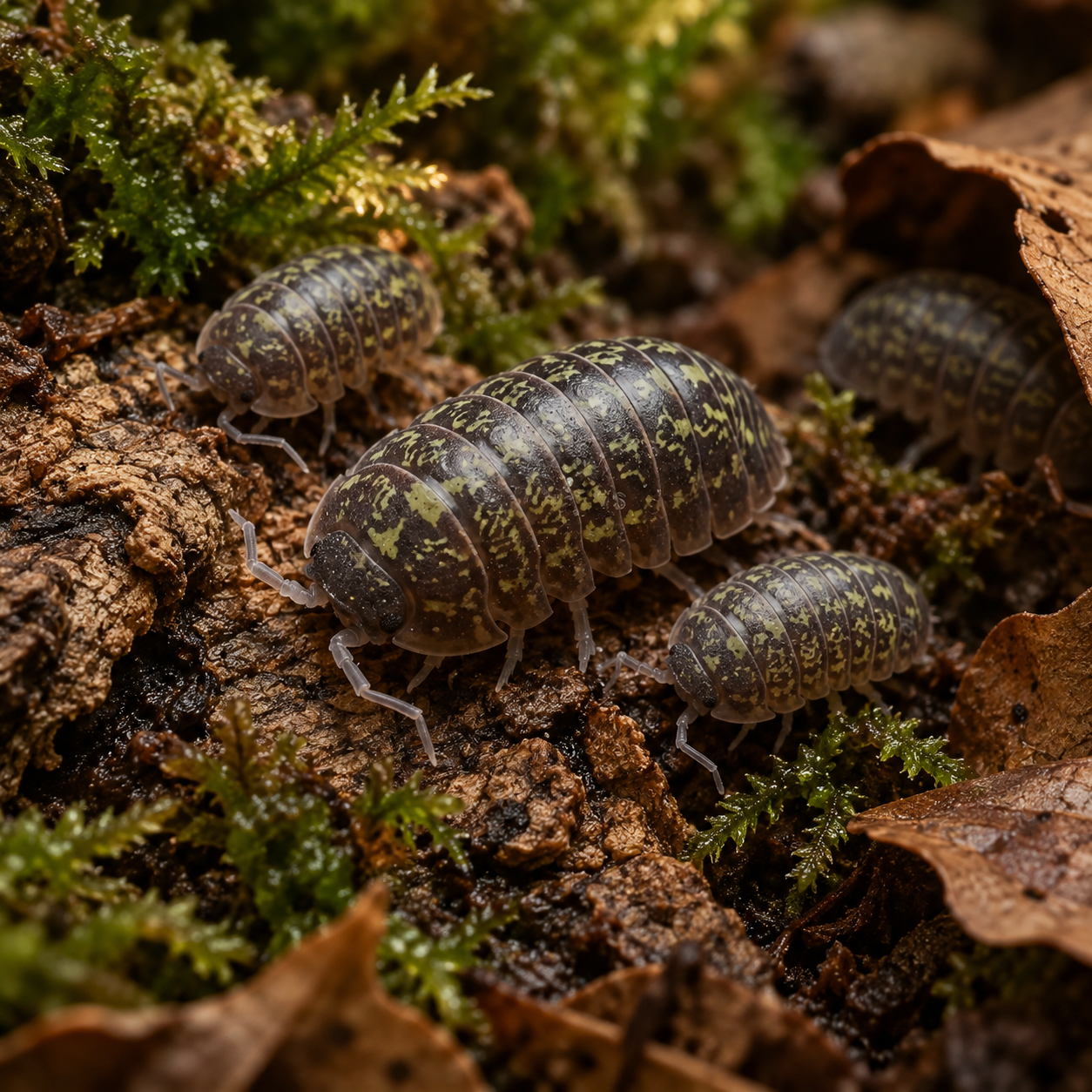 12+ Armadillidium versicolor Ceska Isopods Terrarium – Free Shipping
