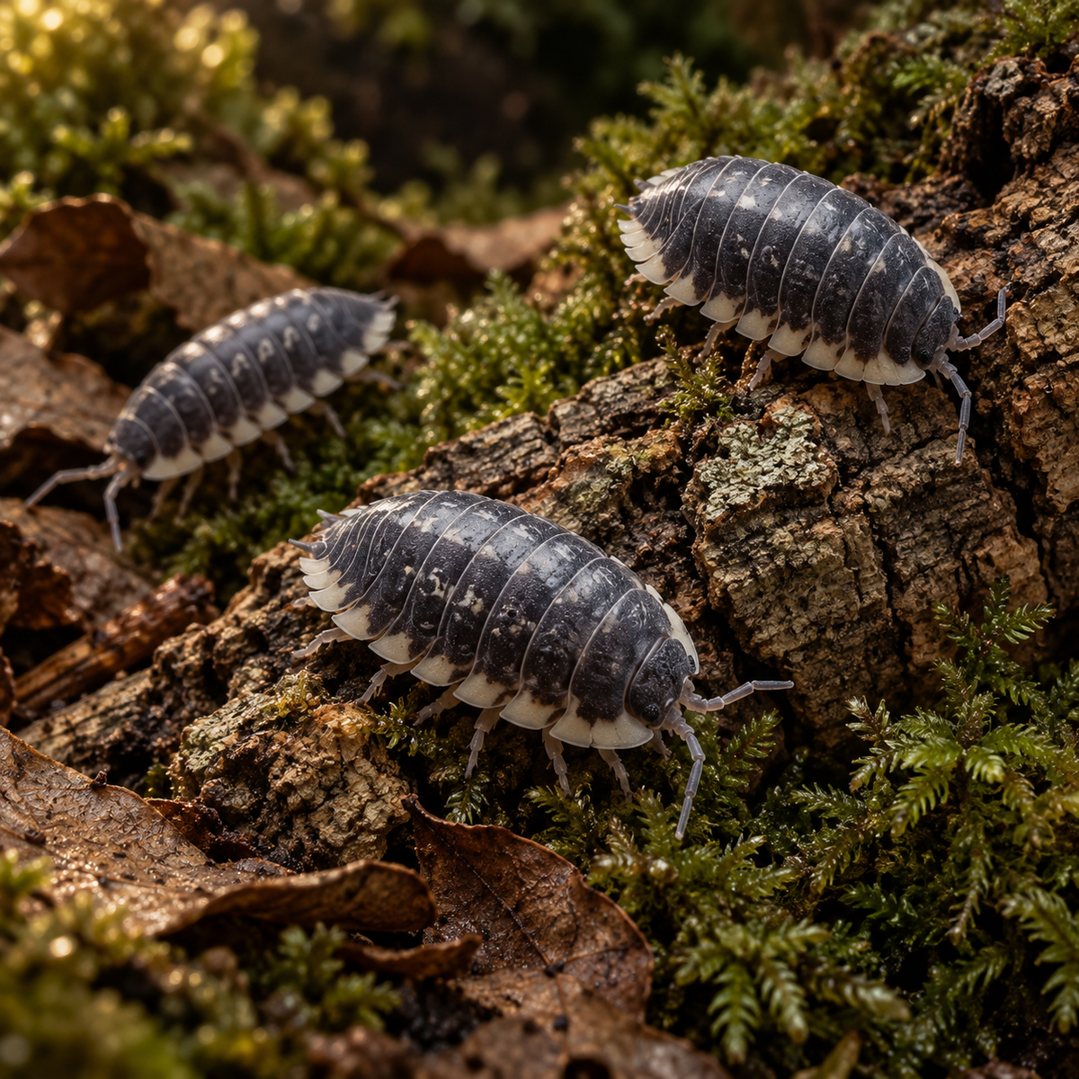 6+ Porcellio flavomarginatus Isopods Crew – Free Shipping