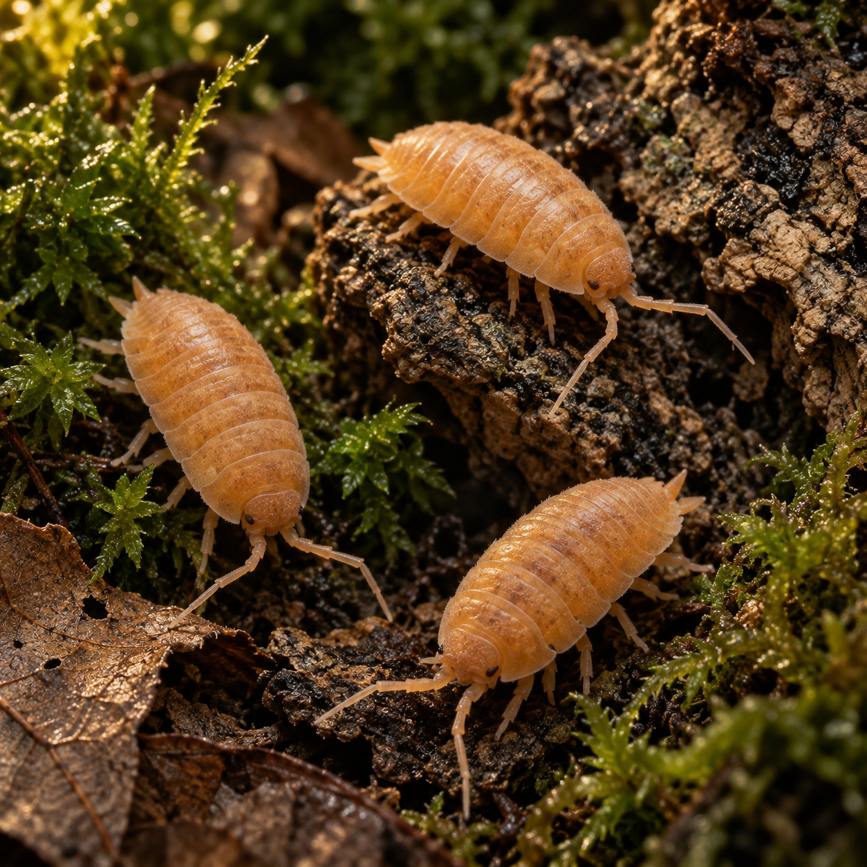 50+ Porcellio laevis Orange Isopods Crew – Free Shipping