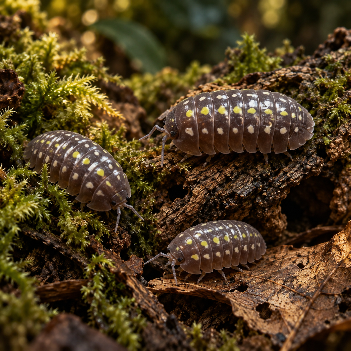 15+ Armadillidium klugii Pudding Isopods Crew – Free Shipping