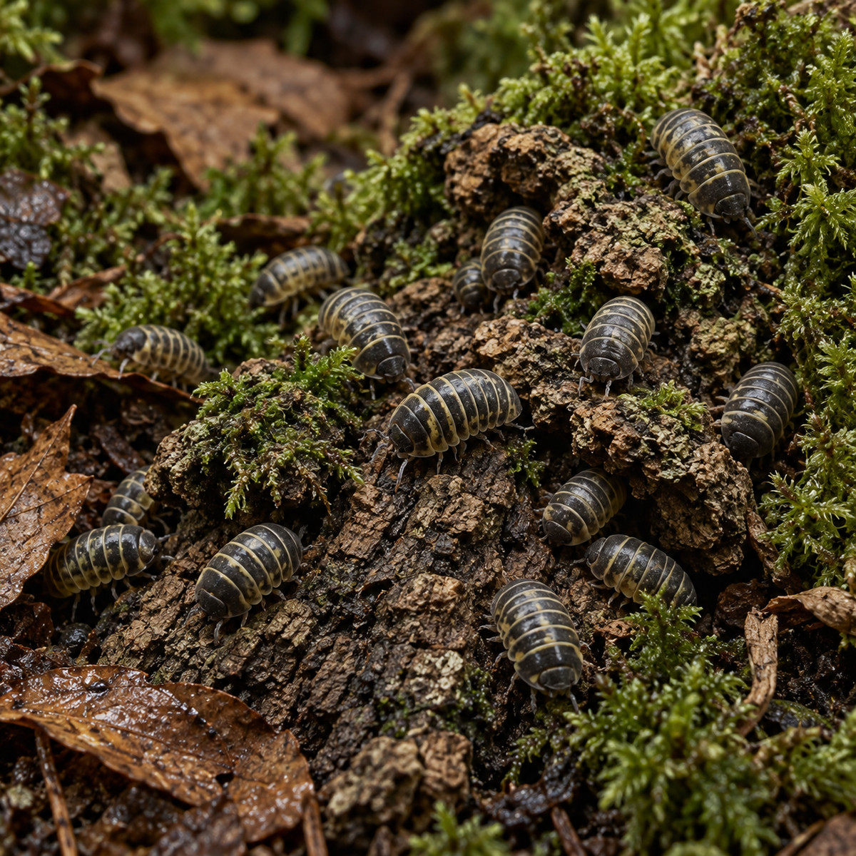 12+ Bumblebee Isopods Armadillidium badium – Free Shipping