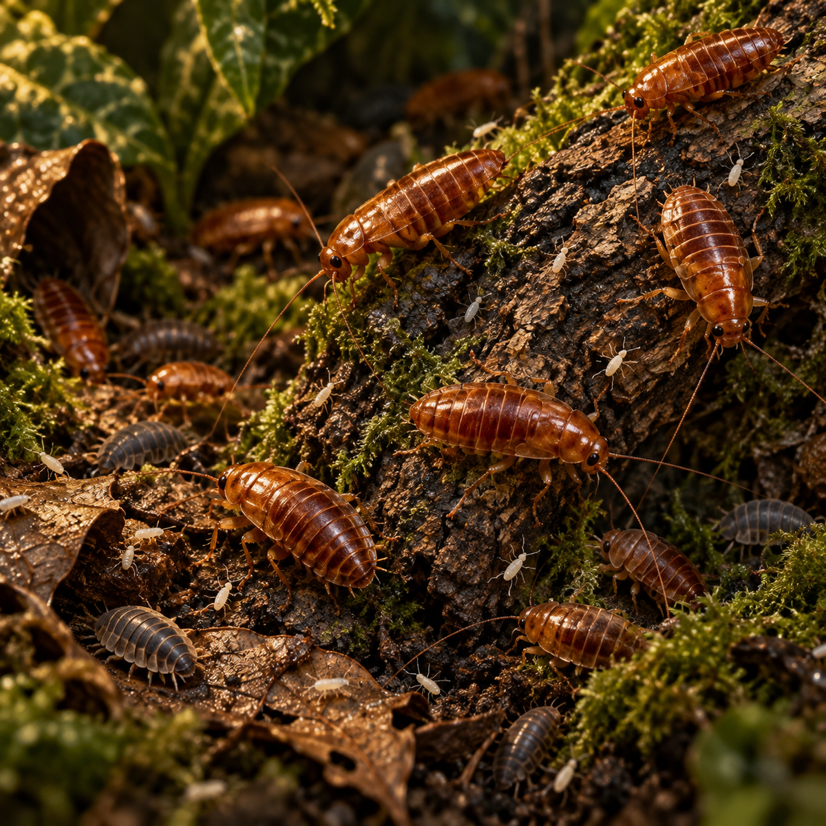 100+ Turkestan Red Runner "Blatta Lateralis" Feeder Roaches – Free Shipping