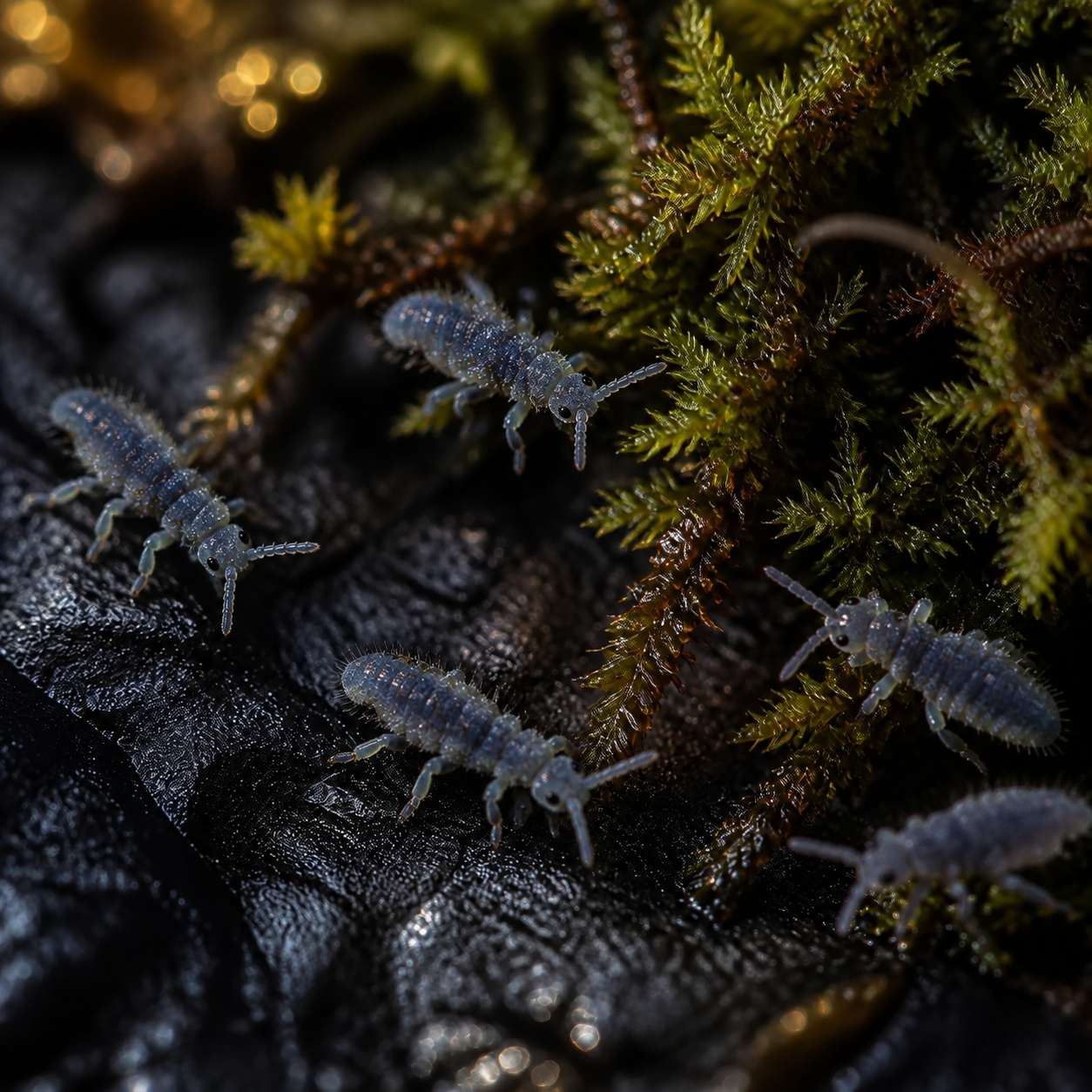 Tiny Blue Springtails (Hypogastruridae sp.) (image 1 of 2)