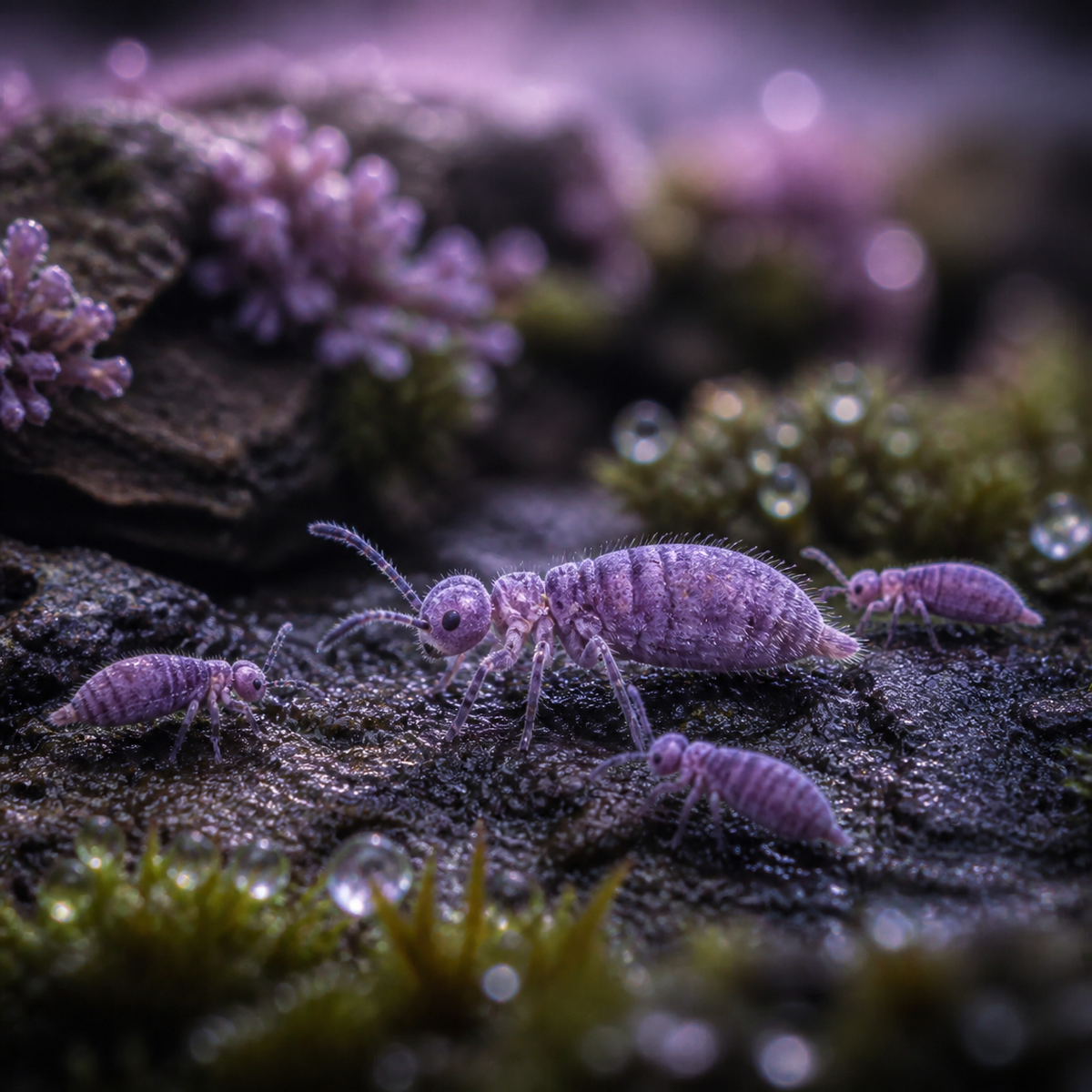Lilac Springtails (Ceratophysella isabellae) (image 2 of 2)