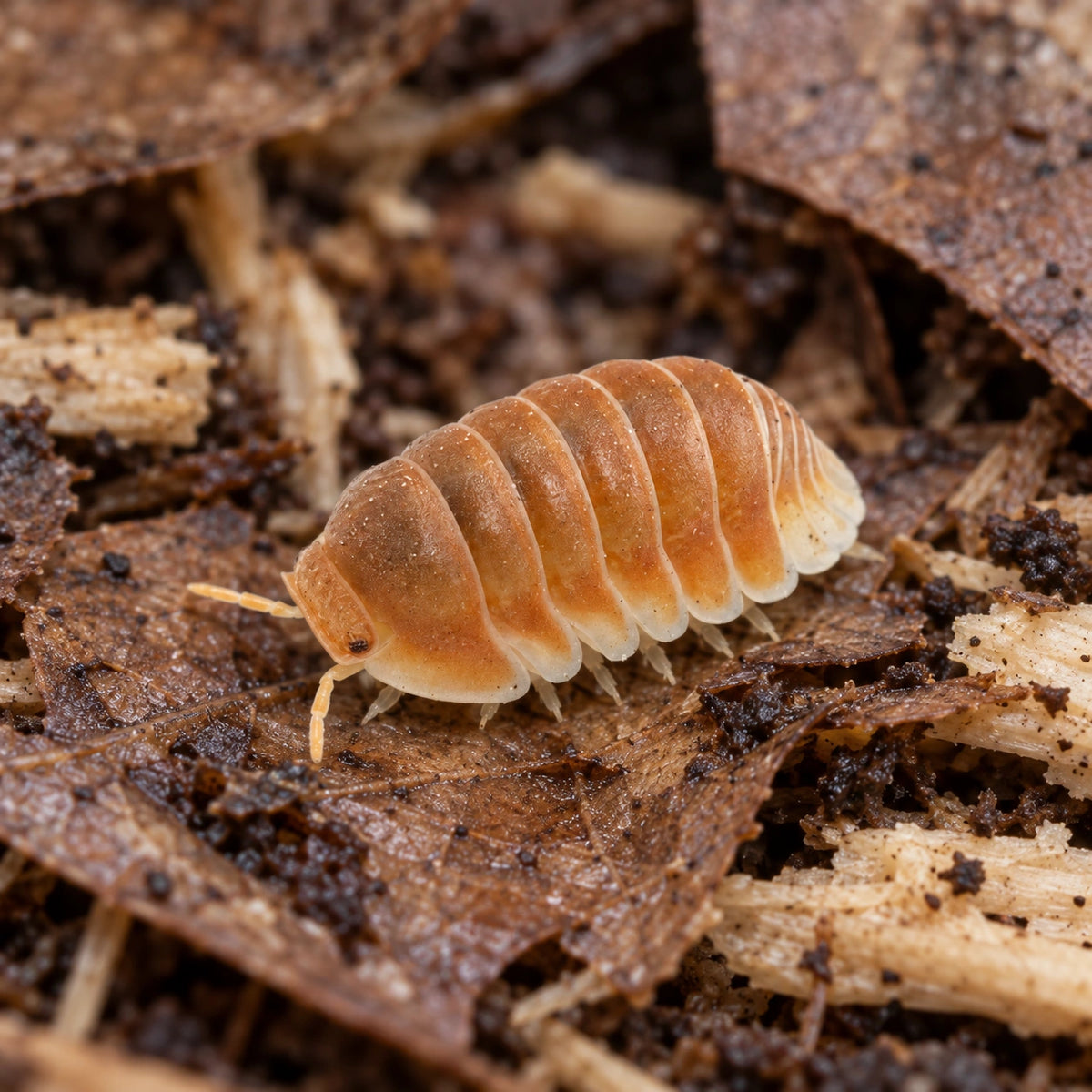 AI-generated reference-guided close view of Citrus isopod.