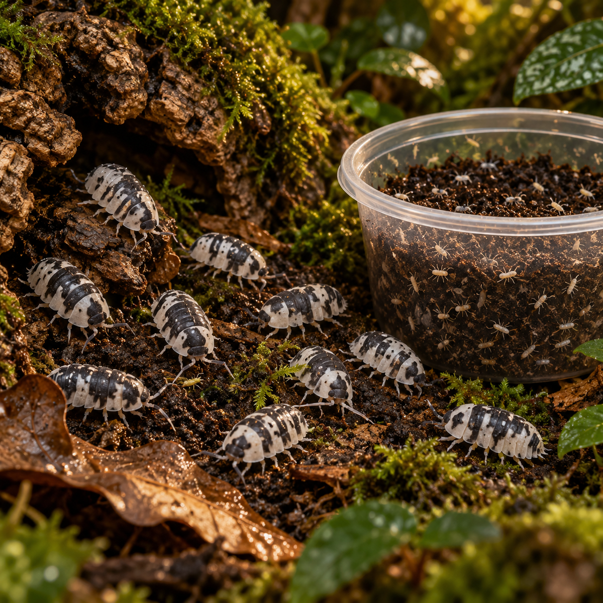 Dairy Cow Isopods + Coco Springtails Bundle – Free Shipping