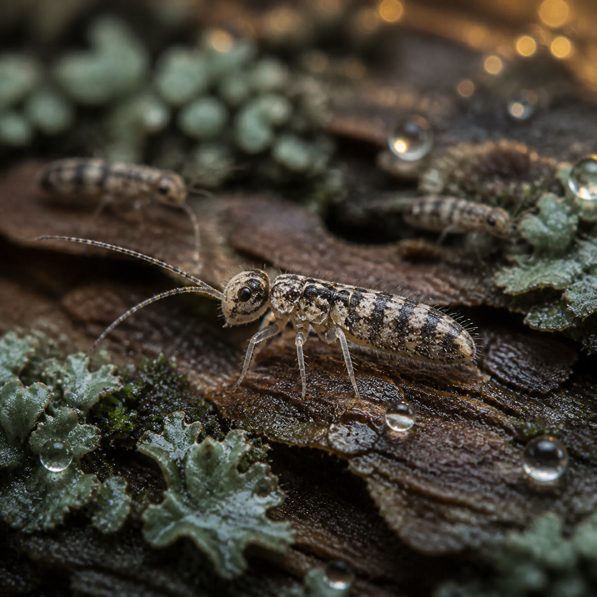 Varicolored Springtails (Entomobrya assuta var. nov.) (image 2 of 2)