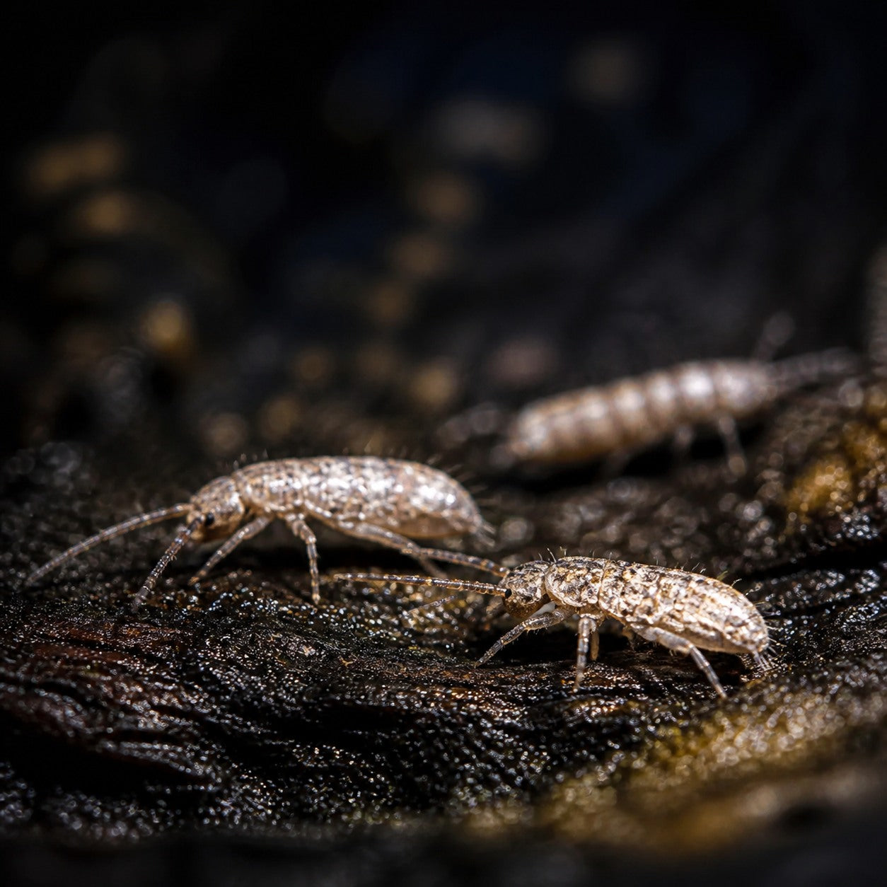 Giant Silver Bullet Springtails (Pogonognathellus dubius)