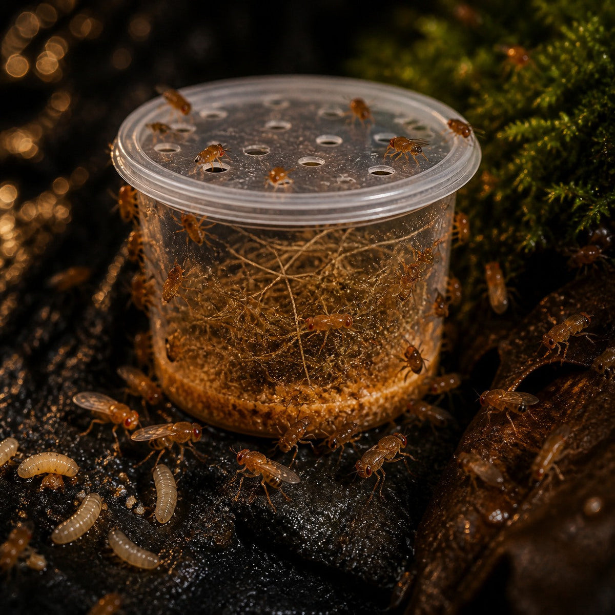 Hydei Fruit Flies (Drosophila hydei)
