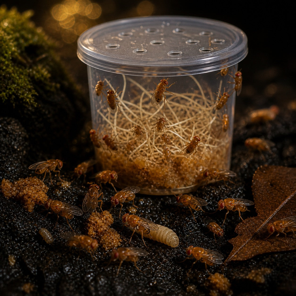 Hydei Fruit Flies (Drosophila hydei)