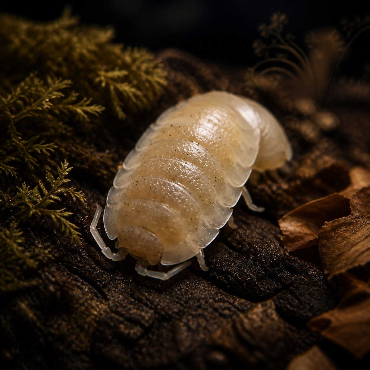 Lemon Snow Isopods (Porcellio scaber)
