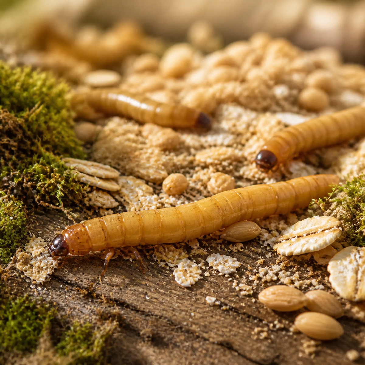 Mealworms, Small, 1/2 Inch (Tenebrio molitor) (image 2 of 2)