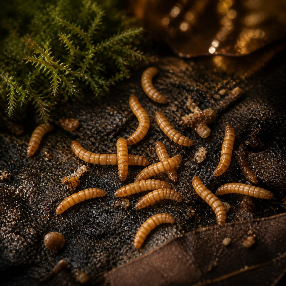 Mealworms, Mini, 1/4 Inch (Tenebrio molitor)