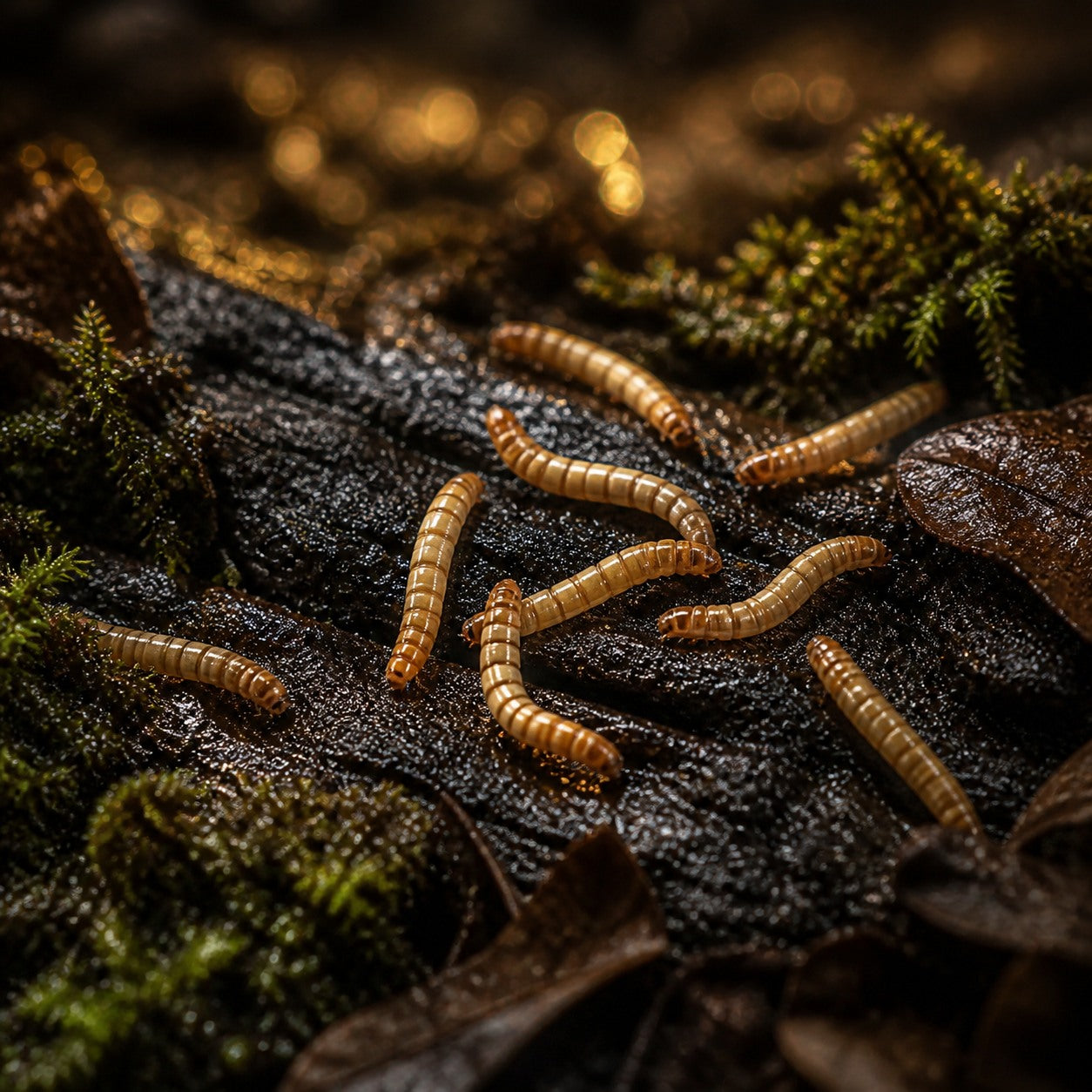 Mealworms, Small, 1/2 Inch (Tenebrio molitor)