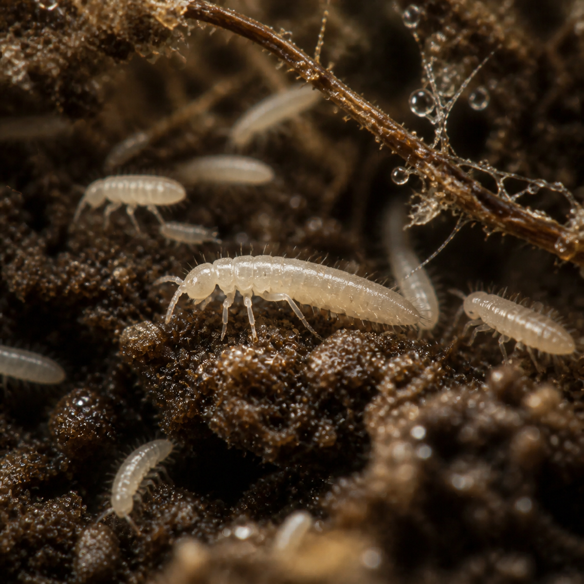 Little Soil Springtails (Onychiuninae sp.) (image 2 of 2)
