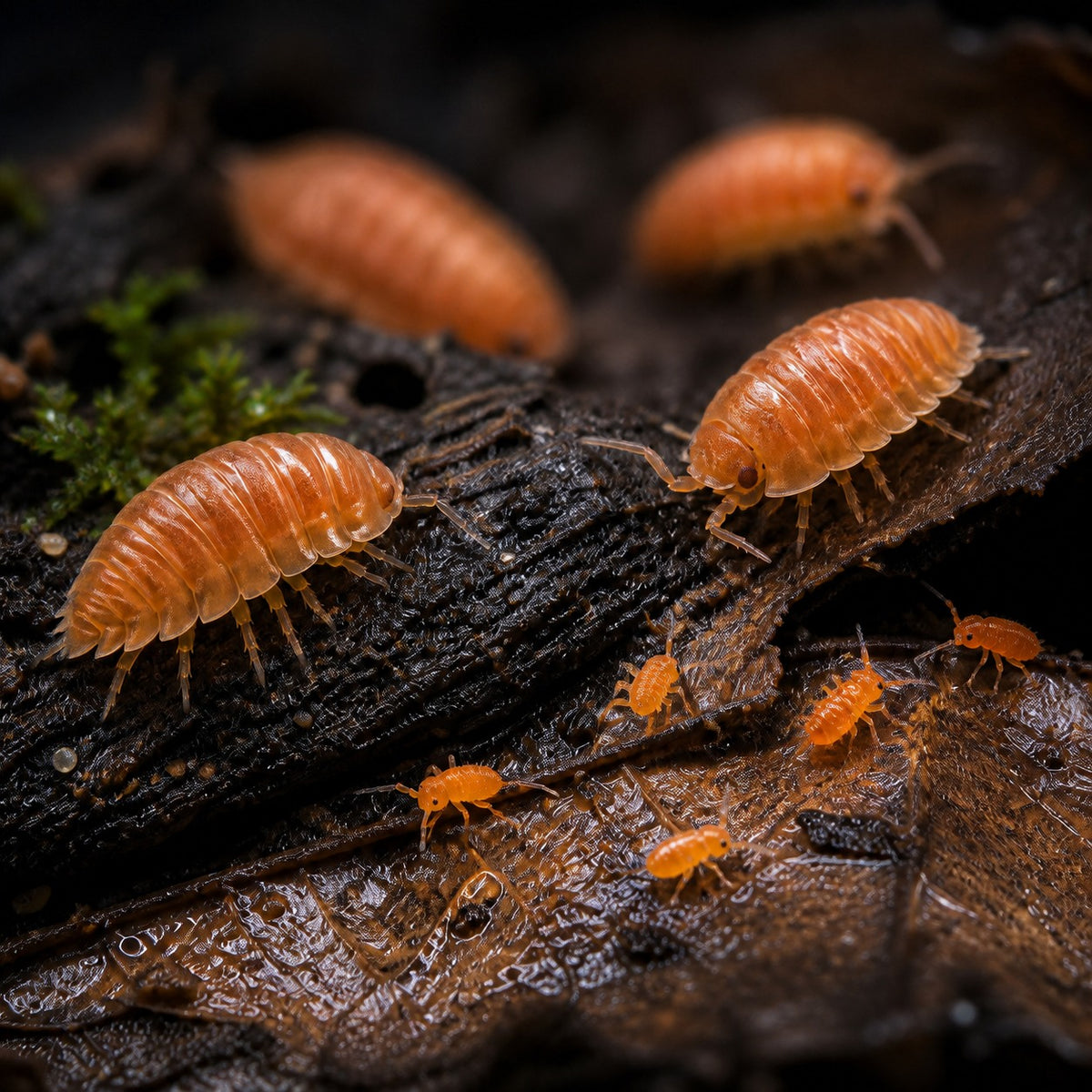 Orange Sunset Isopod and Springtail Party Mix