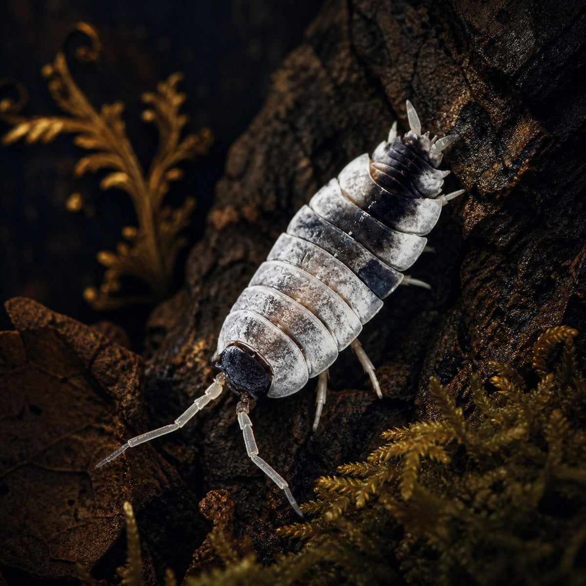 Porcellionides pruinosus "Oreo Crumble" Isopods