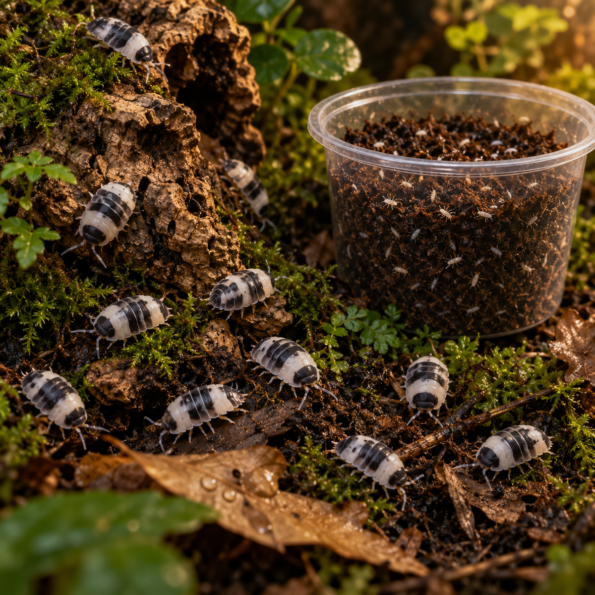 Panda King Isopods + Coco Springtails Bundle – Free Shipping