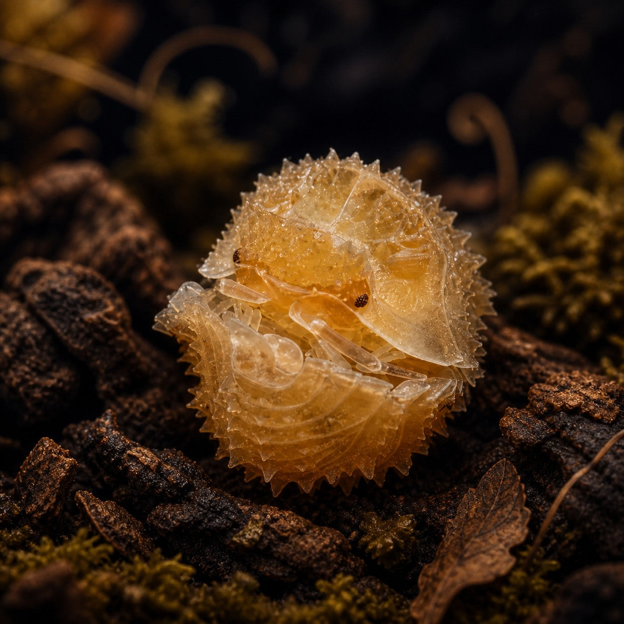Pineapple Spiky Isopods (Cristarmadillidium muricatum)
