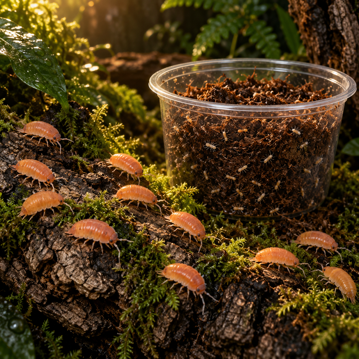 Powder Orange Isopods + Coco Springtails Bundle – Free Shipping