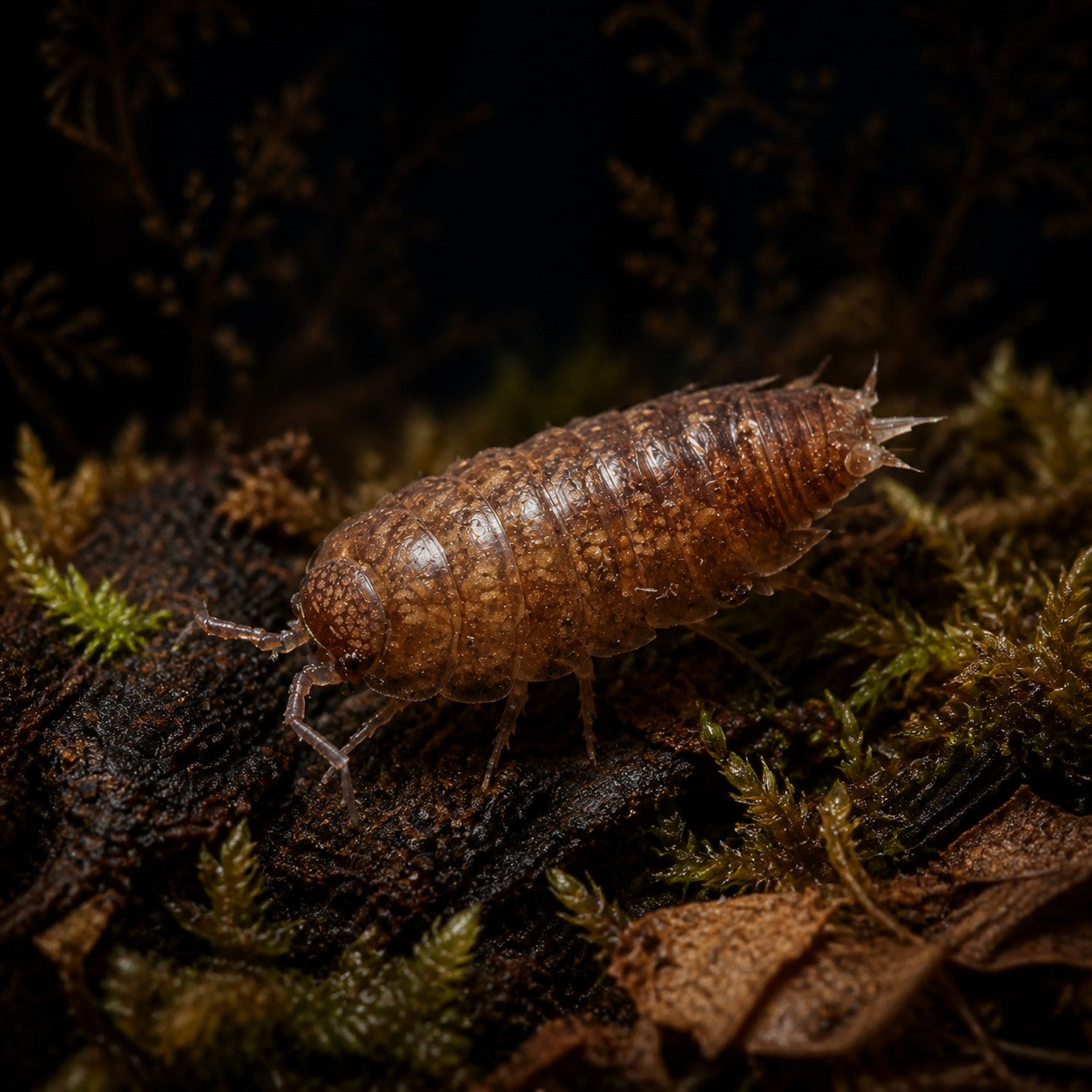 Pygmy Woodlouse Isopods (Trichoniscus pusillus)