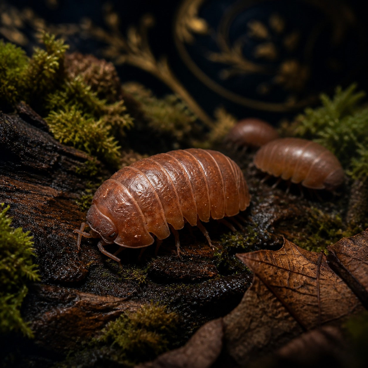 Red Armadillo Isopods (Armadillo officinalis)