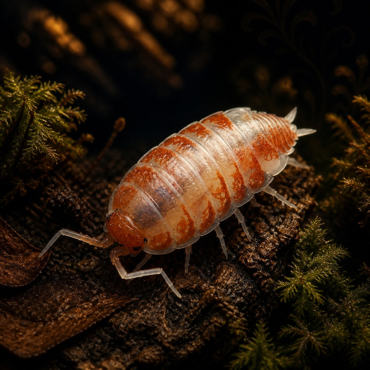 Red Koi Isopods (Porcellionides pruinosus)