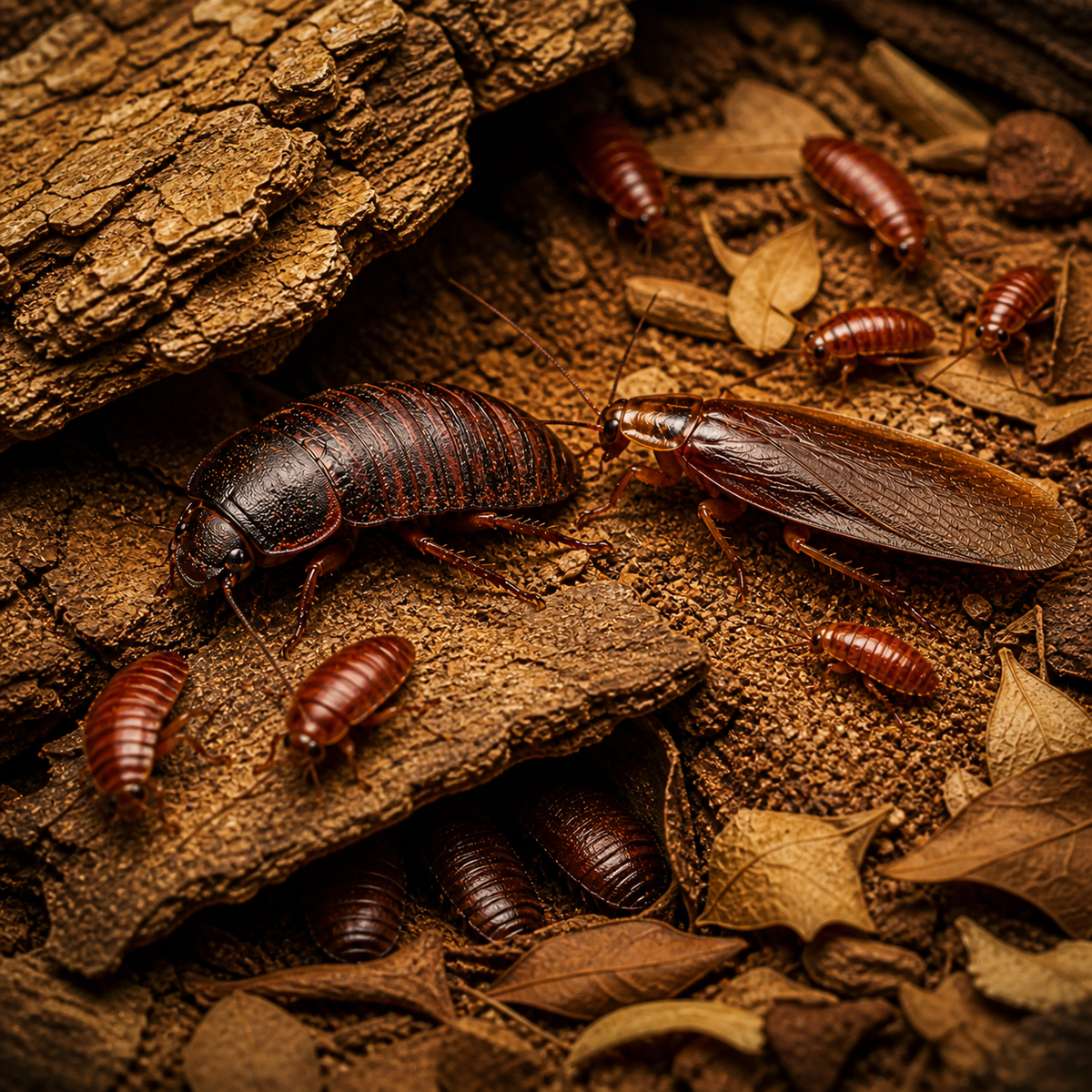 Red Runner Roach Colony (Blatta lateralis) (image 2 of 2)
