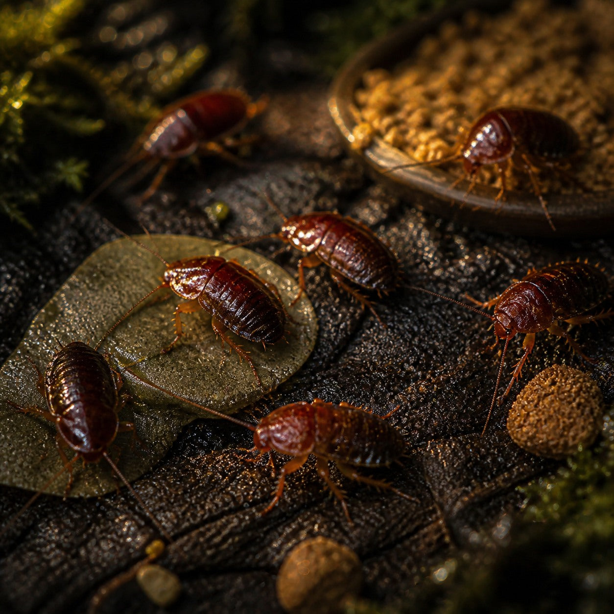 Red Runner Roaches, 1/2 Inch+ (Wholesale)