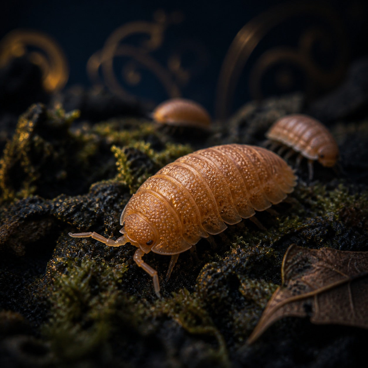 Rust Dilatatus Isopods (Porcellio dilatatus)