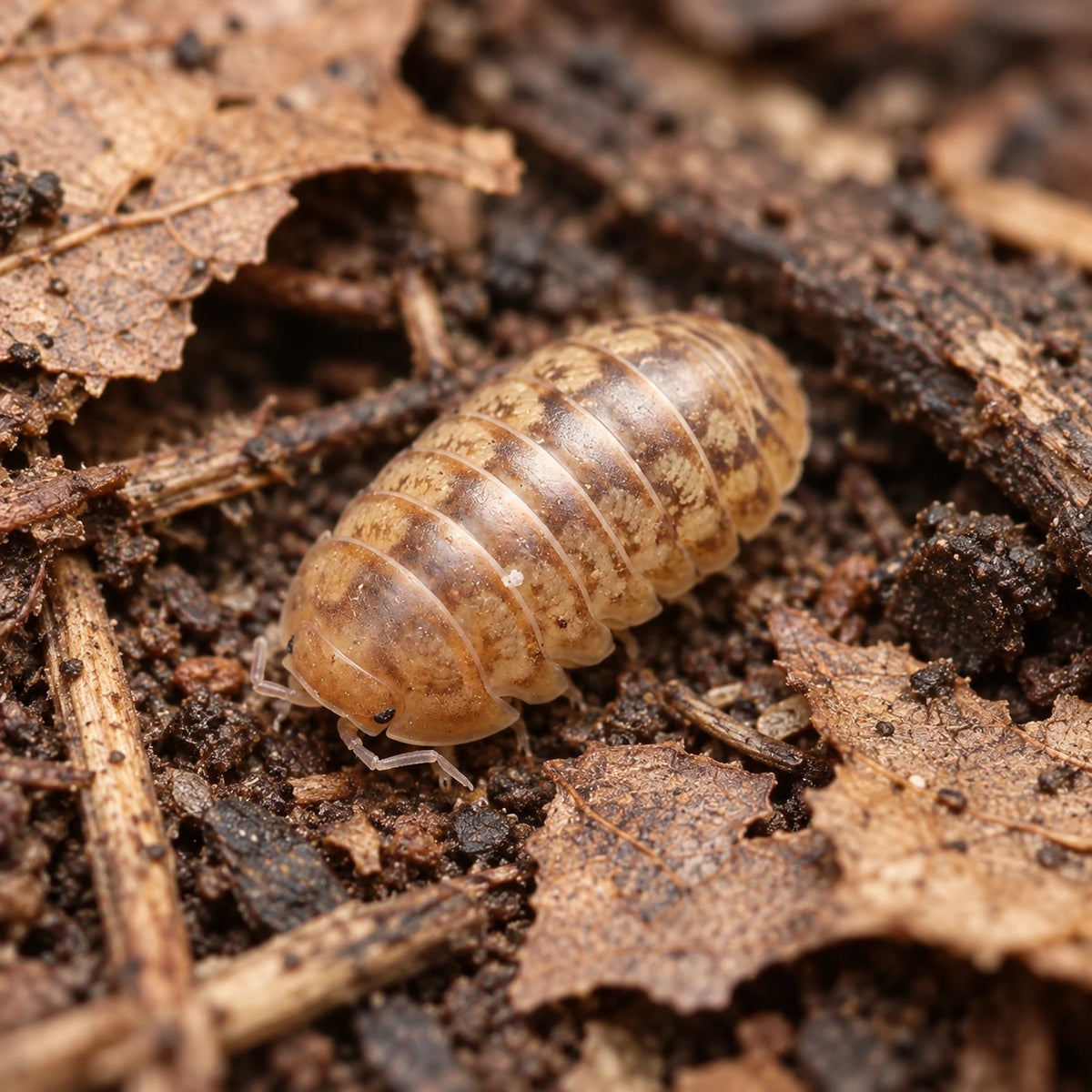 AI-generated reference-guided close view of Silent Hill isopods.