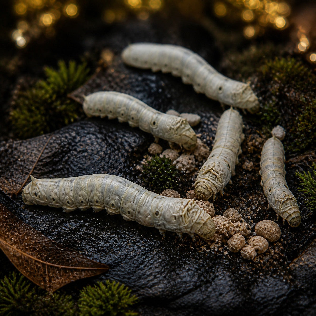 Silkworms, Medium (1 Inch)