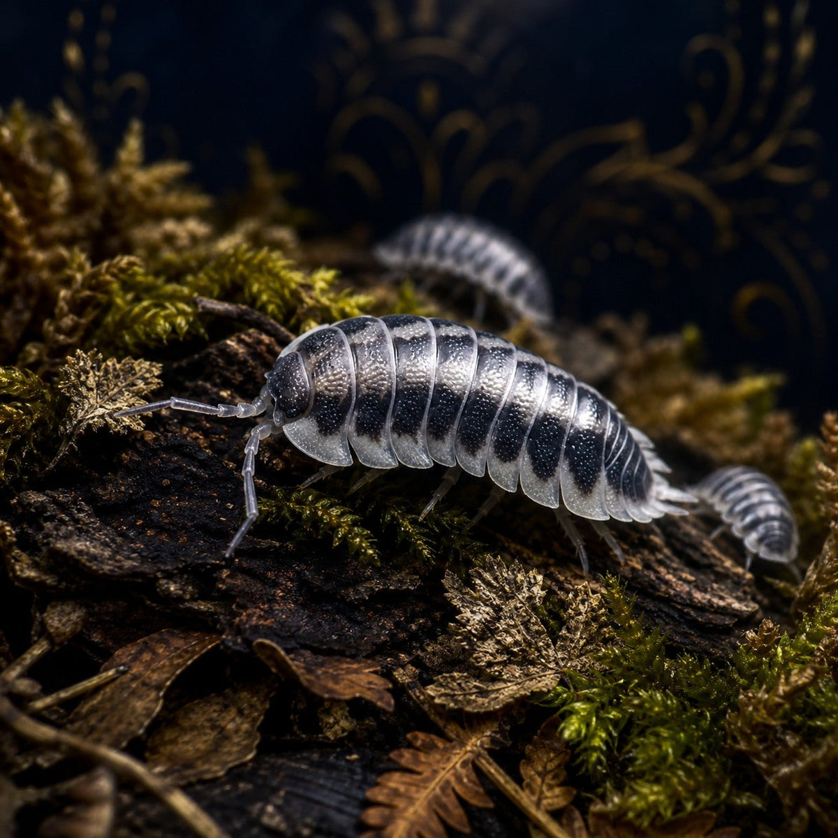Silver Back Isopods (Porcellio werneri)