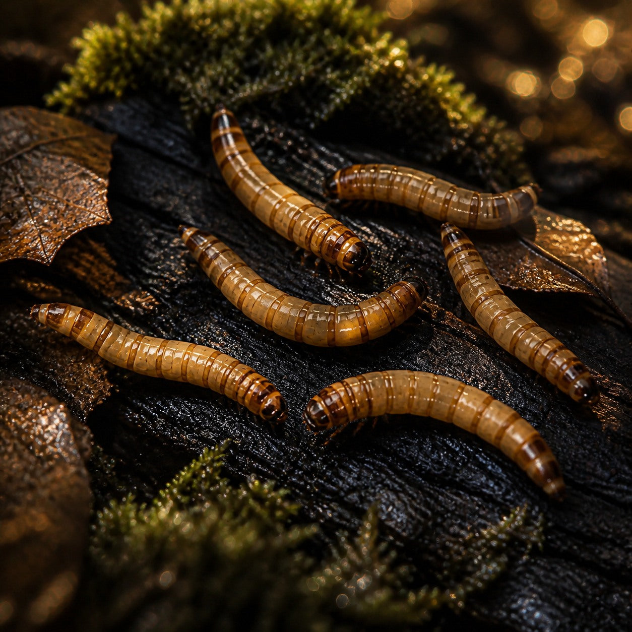 Superworms, Medium, 1 to 1.5 Inch (Zophobas morio)