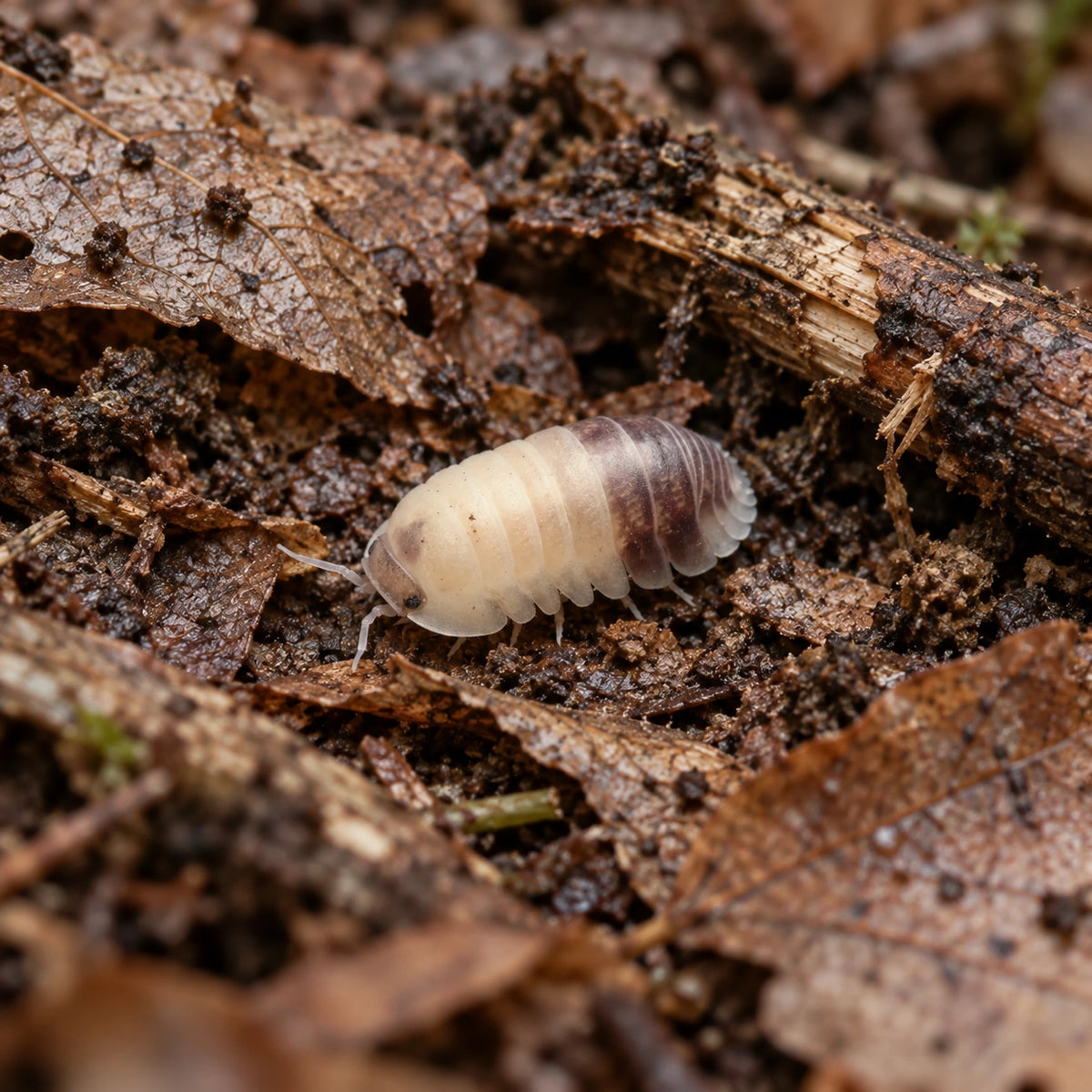 AI-generated reference-guided wide habitat view of Tapir isopods.