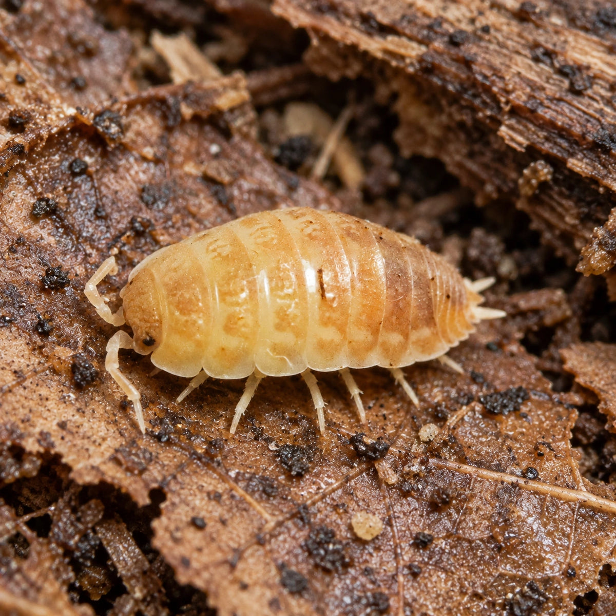 AI-generated reference-guided close view of Tarragona isopods.