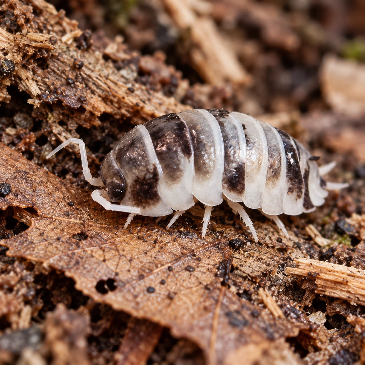 AI-generated reference-guided close view of Ukraine Pied isopods.