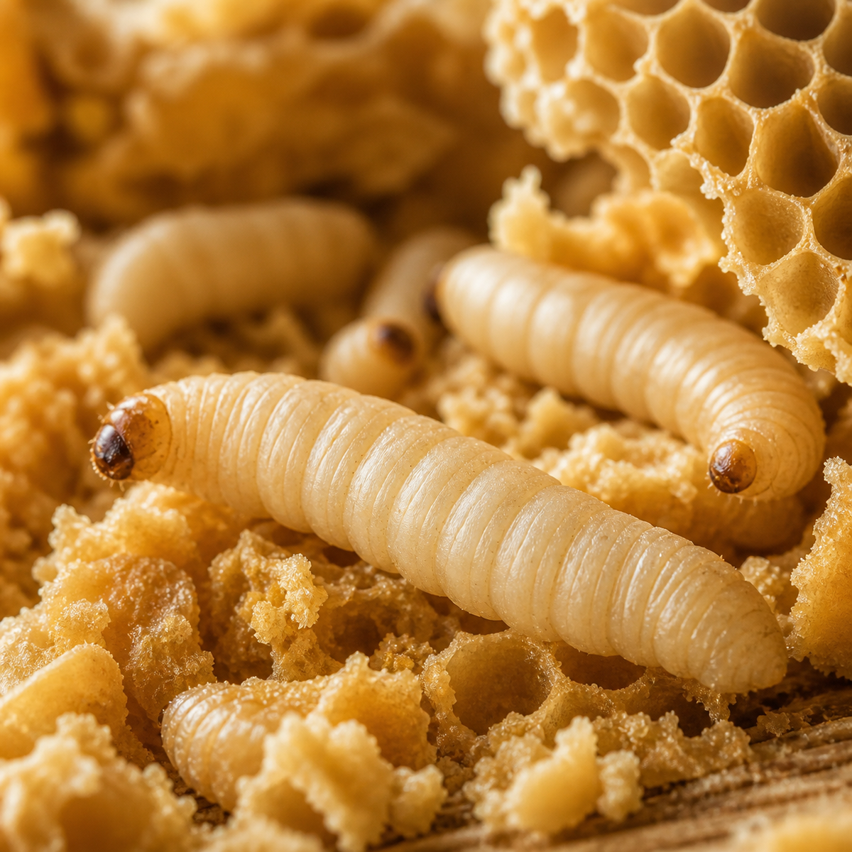 Wax Worms, Bulk (Galleria mellonella) (image 2 of 2)