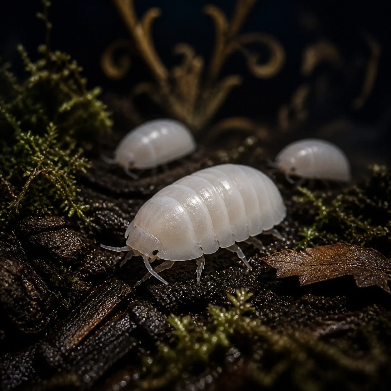 White Panda Isopods (Cubaris sp.)
