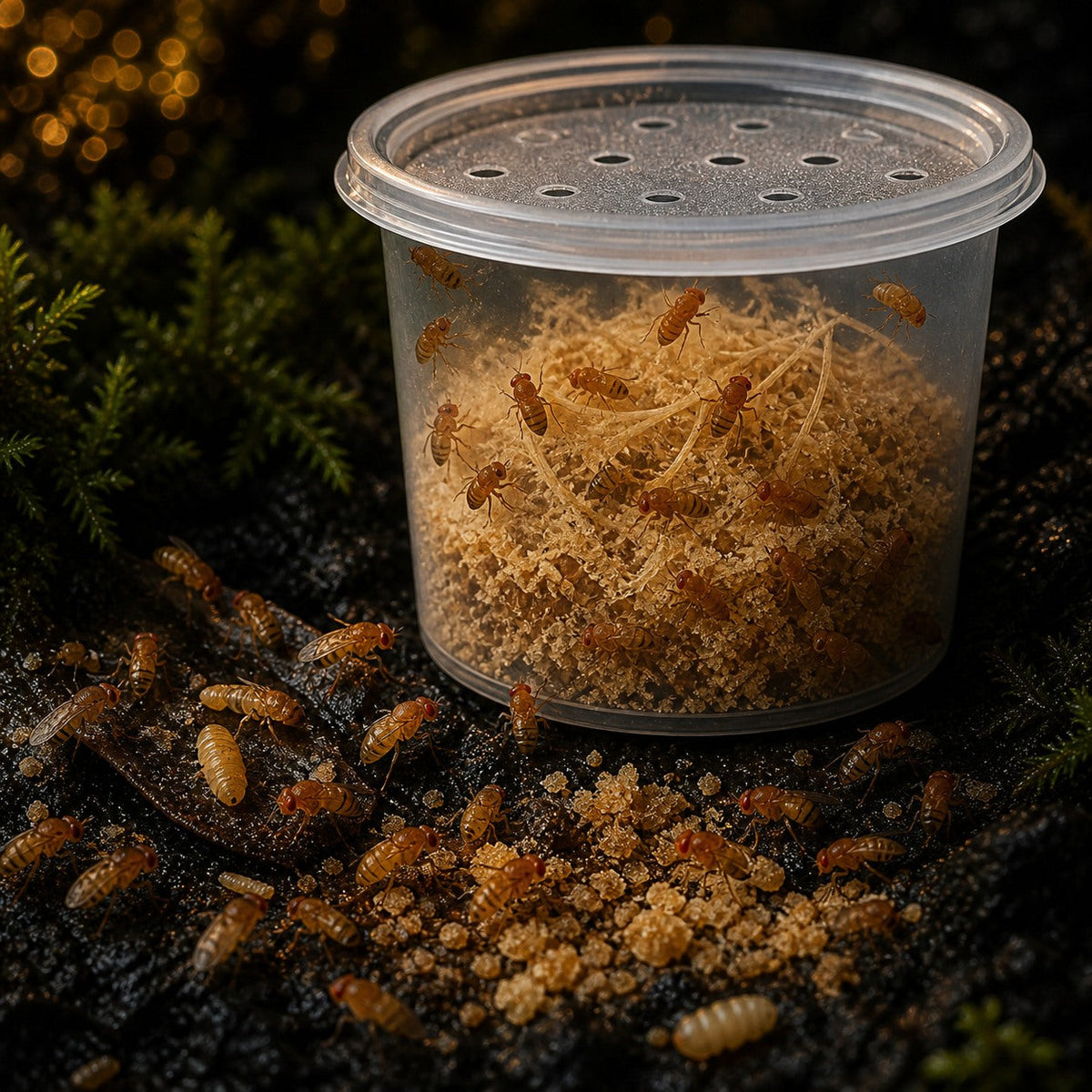 Wingless Fruit Flies (Drosophila melanogaster)