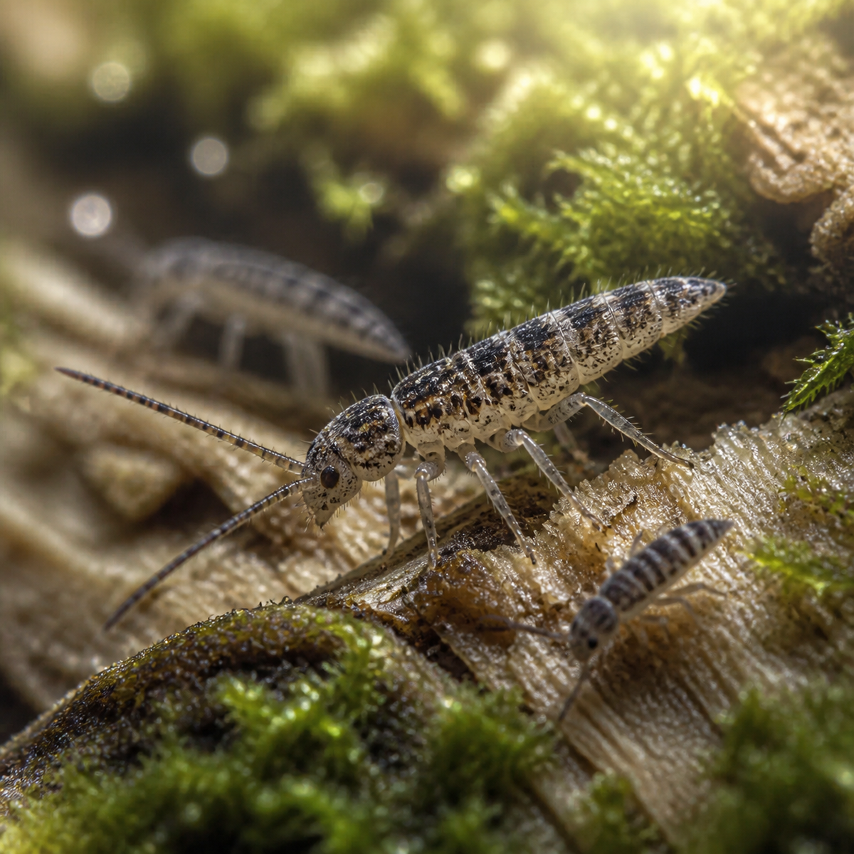 Wood Runner Springtails (Entomobrya sp.) (image 2 of 2)