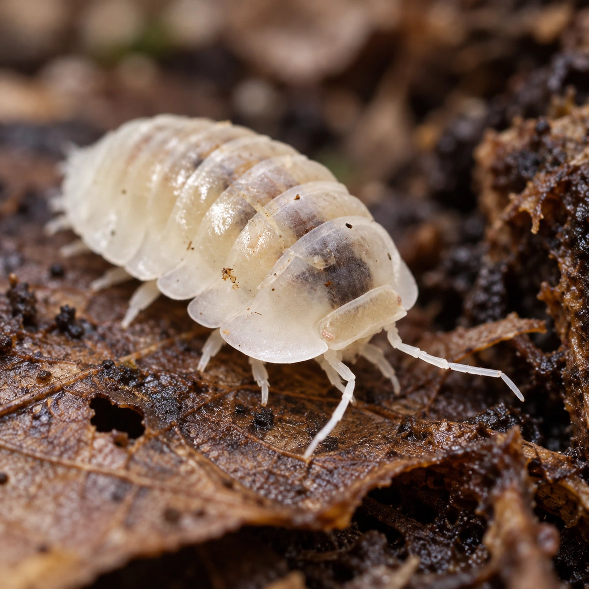 AI-generated reference-guided close view of Yeti isopods.