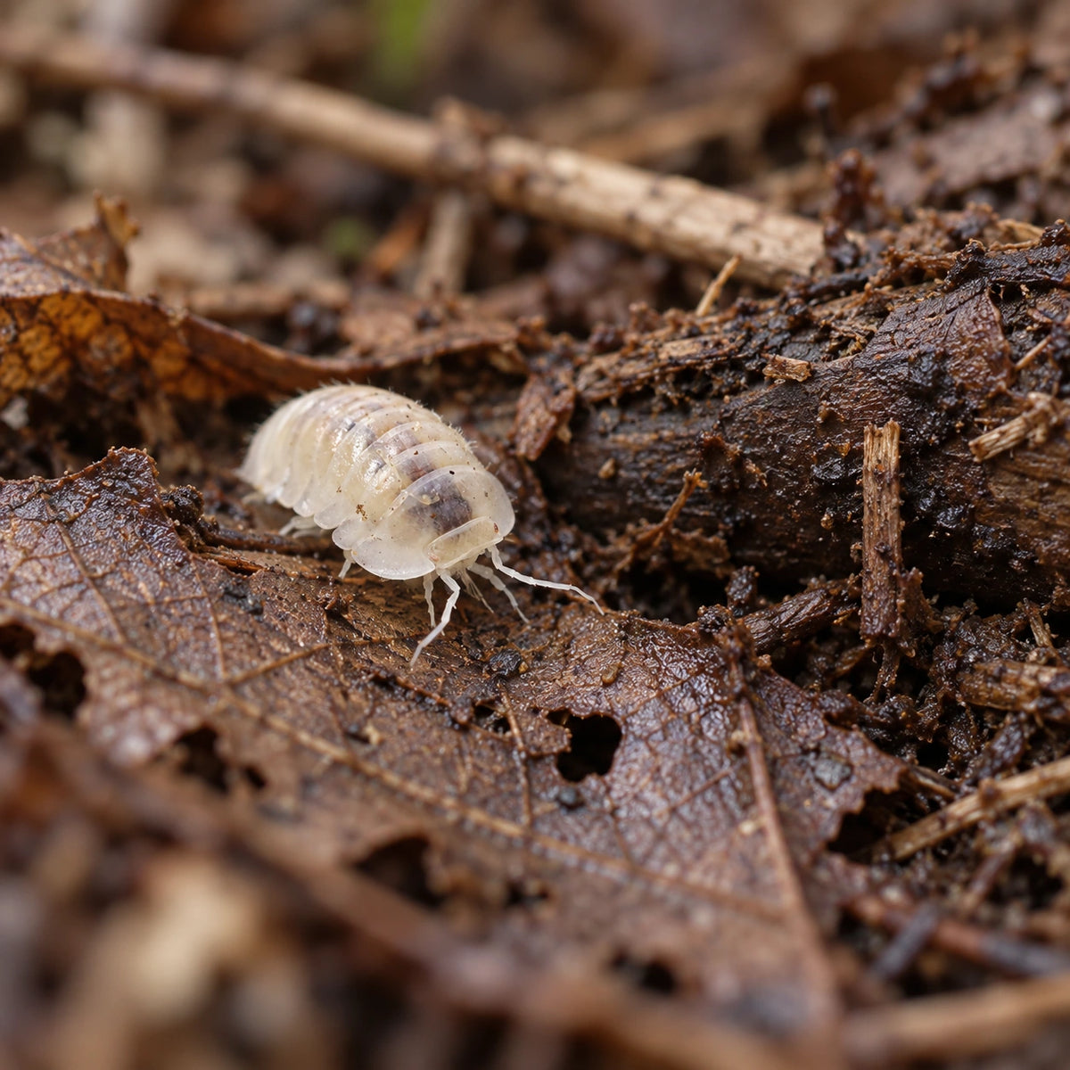 AI-generated reference-guided wide habitat view of Yeti isopods.