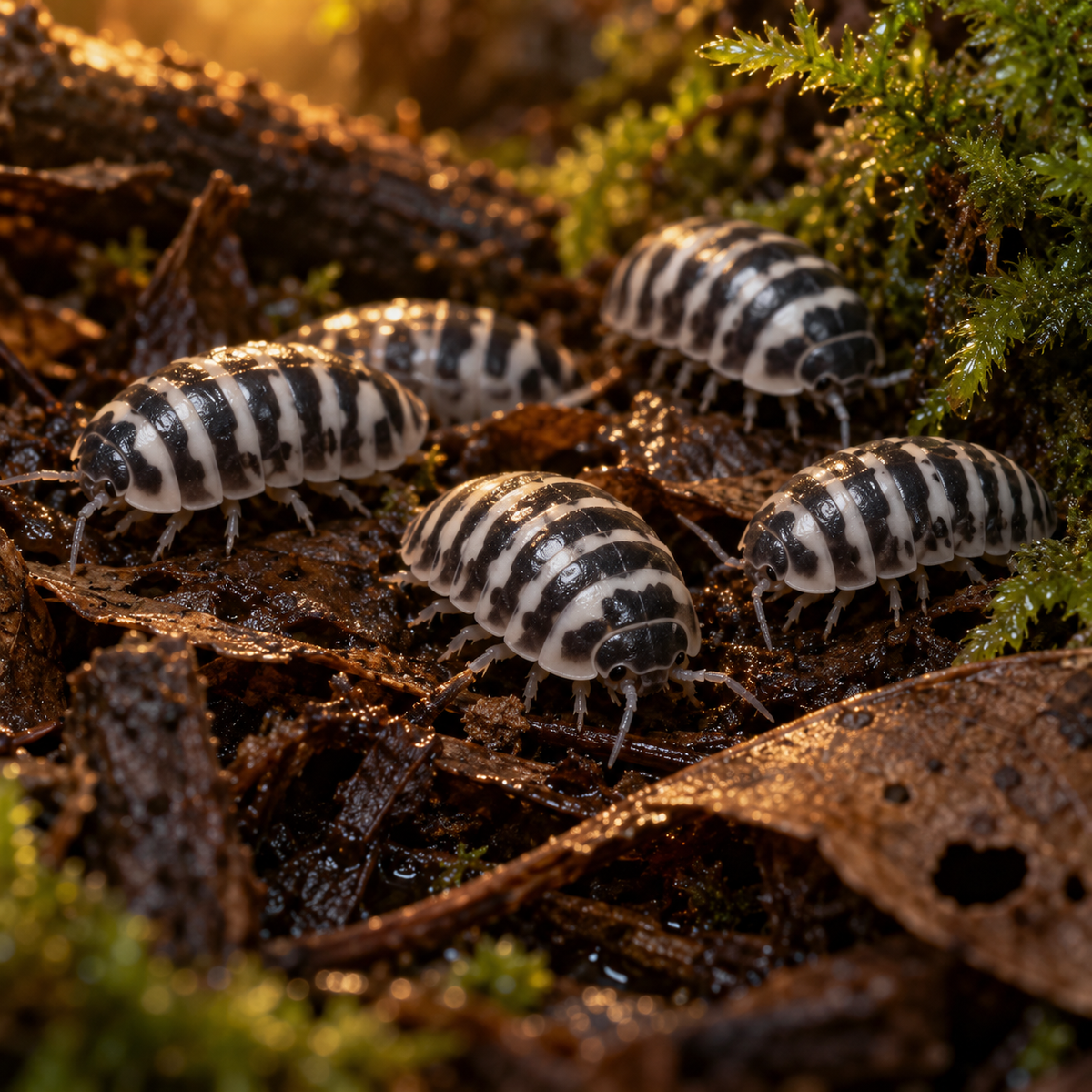 20+ Zebra Isopods – Free Shipping