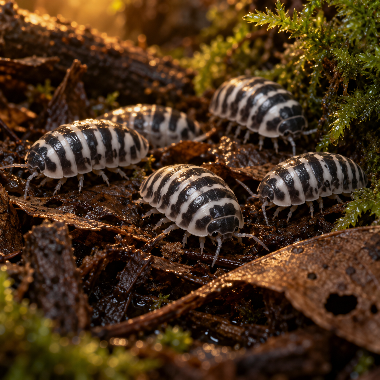 20+ Zebra Isopods – Free Shipping