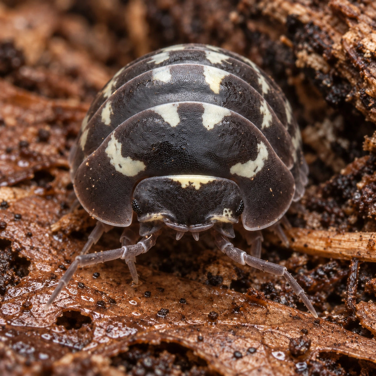AI-generated reference-guided close view of Zinger isopods.